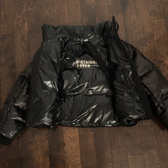 NWT Rudsak Laurence Winter Jacket black sequin, size medium - Picture 7 of 16